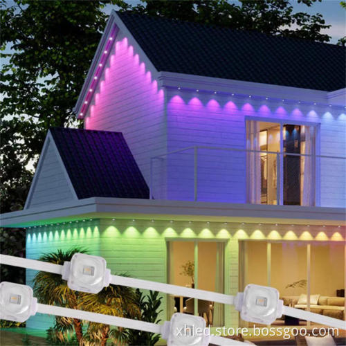 IP67 Waterproof DMX512 Pixel LED Eave Lights for Outdoor Christmas Decorations